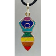 1 3/4" Chakra Goddess Pendant