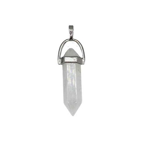 Double Terminated Quartz Pendant