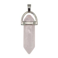 Double Terminated Rose Quartz Healing Pendant