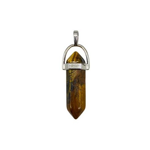 Tiger Eye Double Terminated Pendant