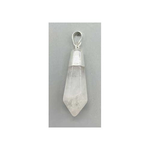 Quartz Diamond Pendant for Energy Amplification