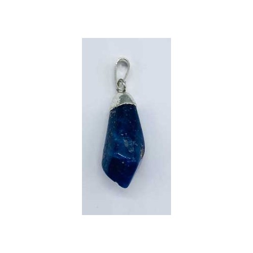 Polished Sodalite Diamond Pendant for Healing