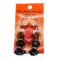 Root Chakra Natural Stone Earrings