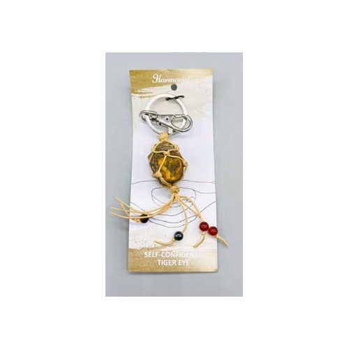 Self-Confidence Keychain Tiger Eye