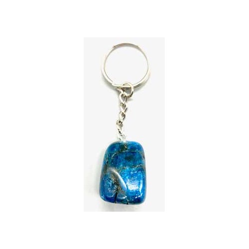 Unique Blue Apatite Keychain for Manifestation