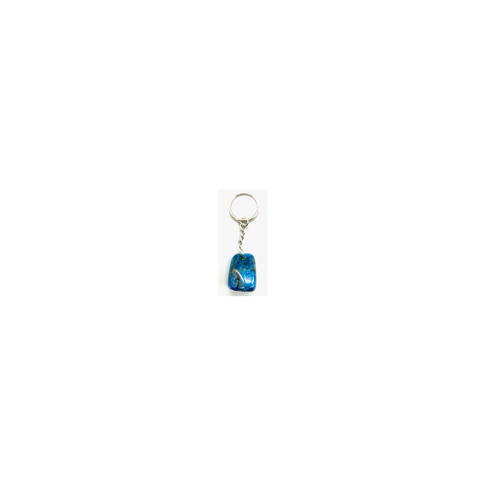 Unique Blue Apatite Keychain for Manifestation