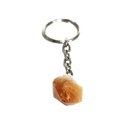 Citrine Keychain for Abundance and Positivity