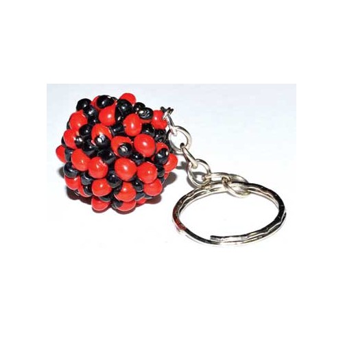 Huayruro Seed Key Ring for Good Luck