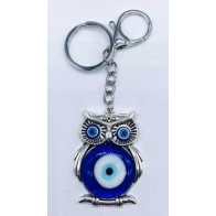 Owl Evil Eye Keychain for Protection