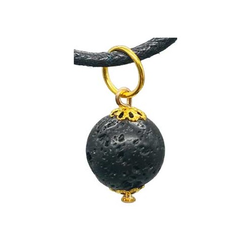 1/2 Inch Lava Rock Pendant