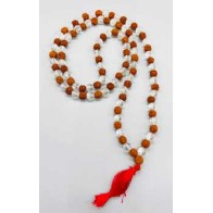 Rudraksha and Quartz Japmala