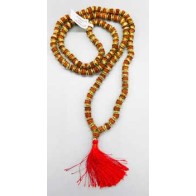 Rudraksha Beads Japmala with Golden Cap for Prayers