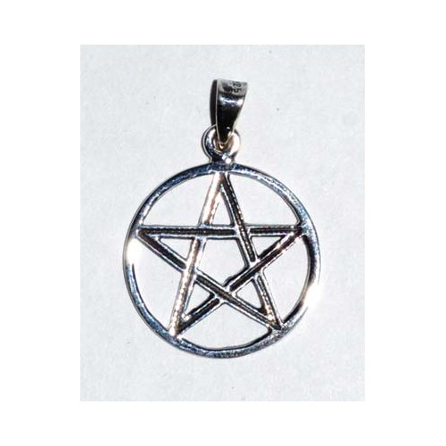 3/4" Sterling Silver Pentagram Pendant