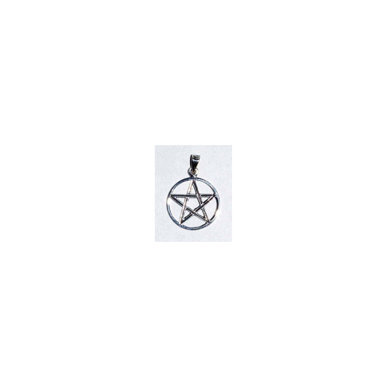 3/4" Sterling Silver Pentagram Pendant