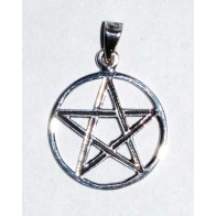 3/4" Sterling Silver Pentagram Pendant