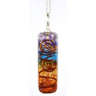 2 Inch Orgone 7 Chakra Pendant