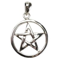 Sterling Silver Pentagram Pendant for Spirituality