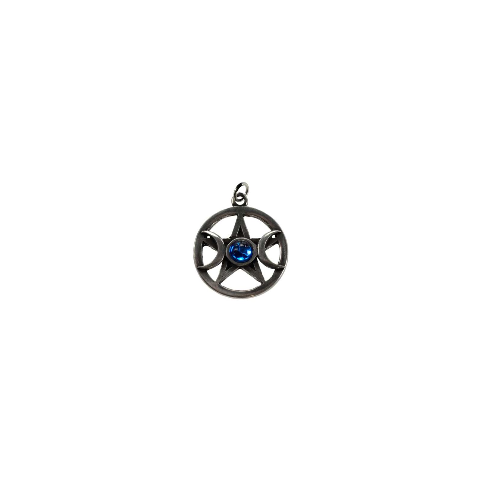 Pentagram & Moons Pewter Pendant