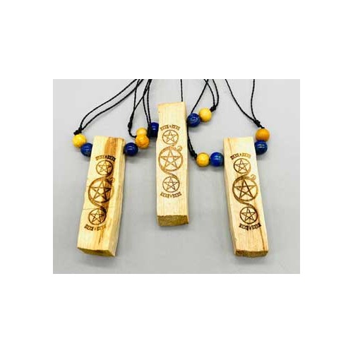 Pentagram Palo Santo Pendant Set