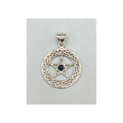 Black Obsidian Pentagram Pendant