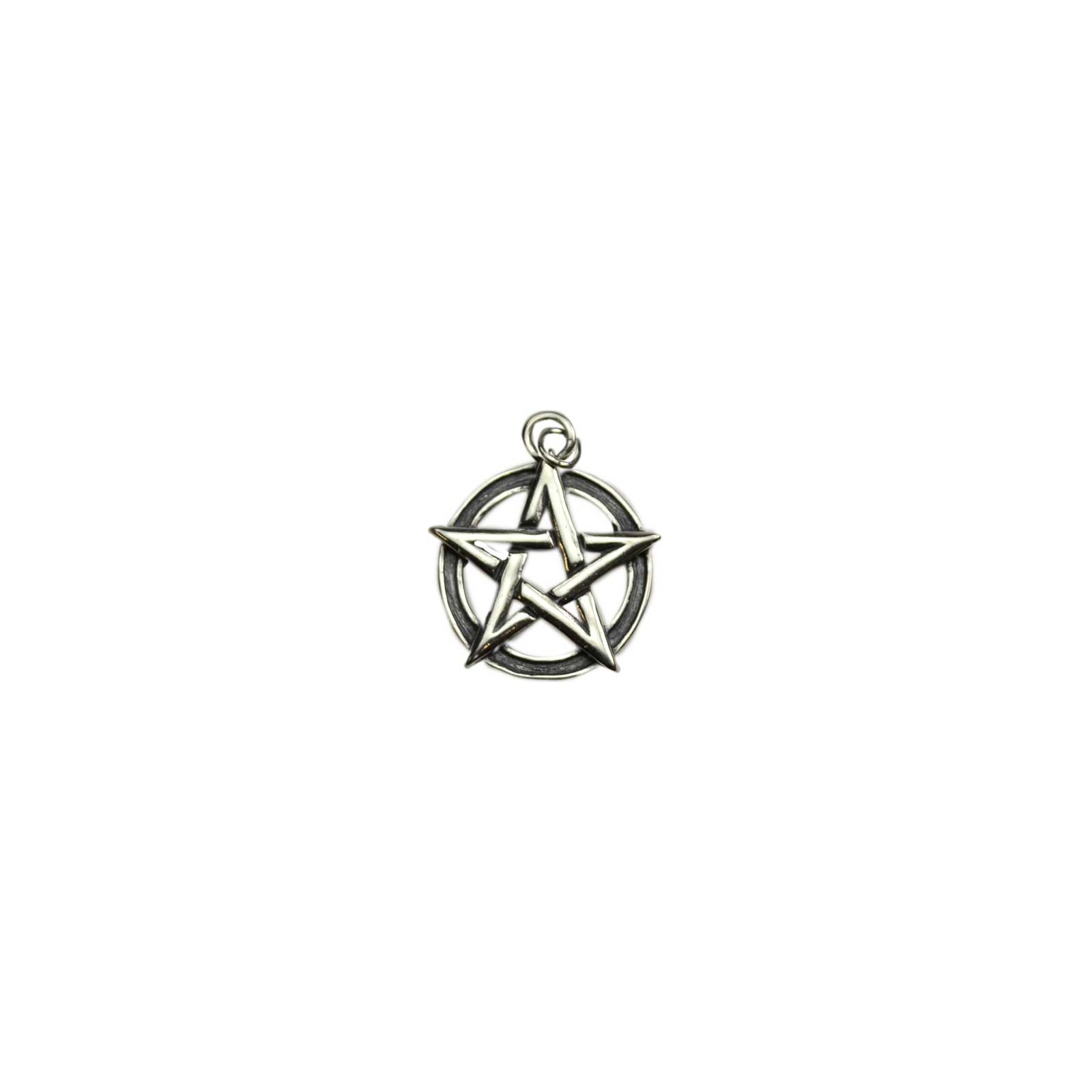 Sterling Silver Pentacle Pendant for Spirituality