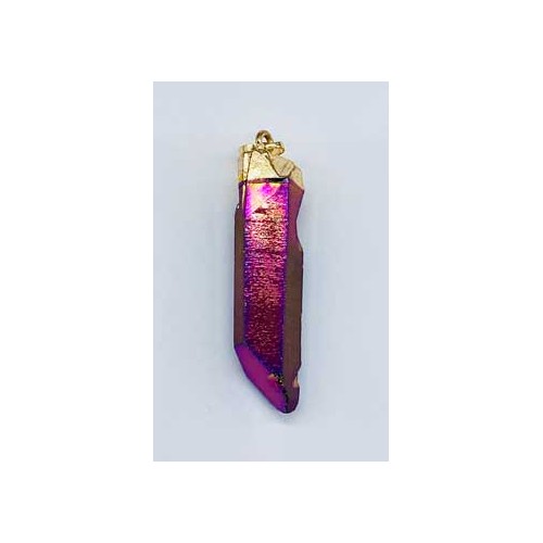 Rainbow Quartz Crystal Pendant Jewelry