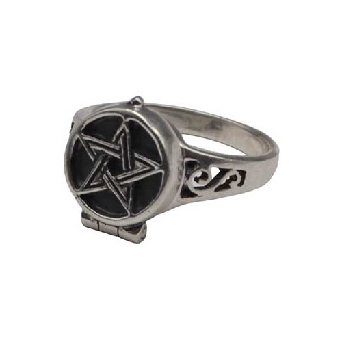 Anillo de Veneno Pentagrama Tamaño 10