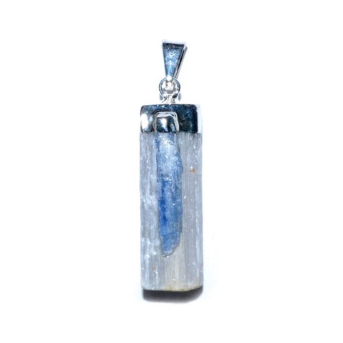 Selenite Kyanite Pendant for Energy Healing