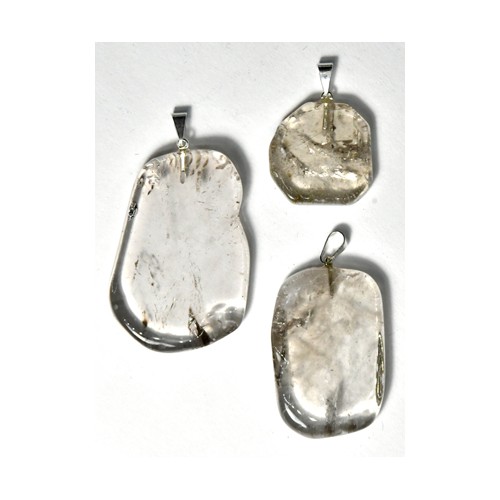 Smoky Quartz Slice Pendant