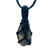 Rough Labradorite Pendant in Cage