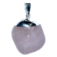 Rose Quartz Tumbled Pendant Jewelry