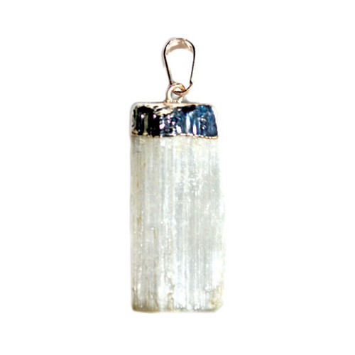 Selenite Uncut Pendant