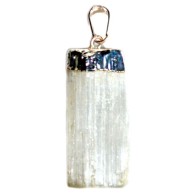 Selenite Uncut Pendant