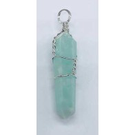 Set of 5 Amazonite Wire Wrapped Points