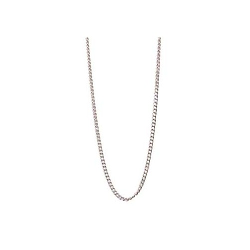 18 Sterling Silver Curb Chain for elegant jewelry