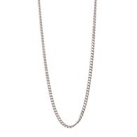 18 Sterling Silver Curb Chain for elegant jewelry