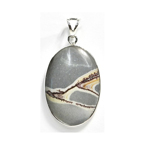 Natural Paintbrush Jasper Pendant