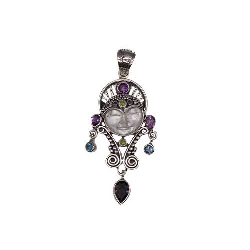 Warrior Goddess Pendant with Stones