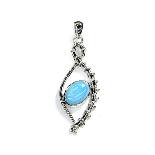 Sterling Silver Larimar Pendant