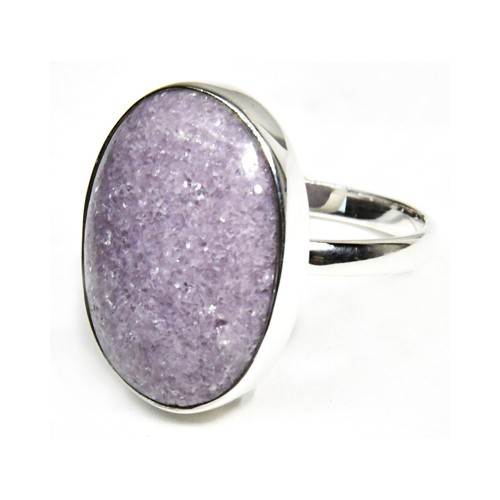 Size 7 Lepidolite Ring for Tranquility