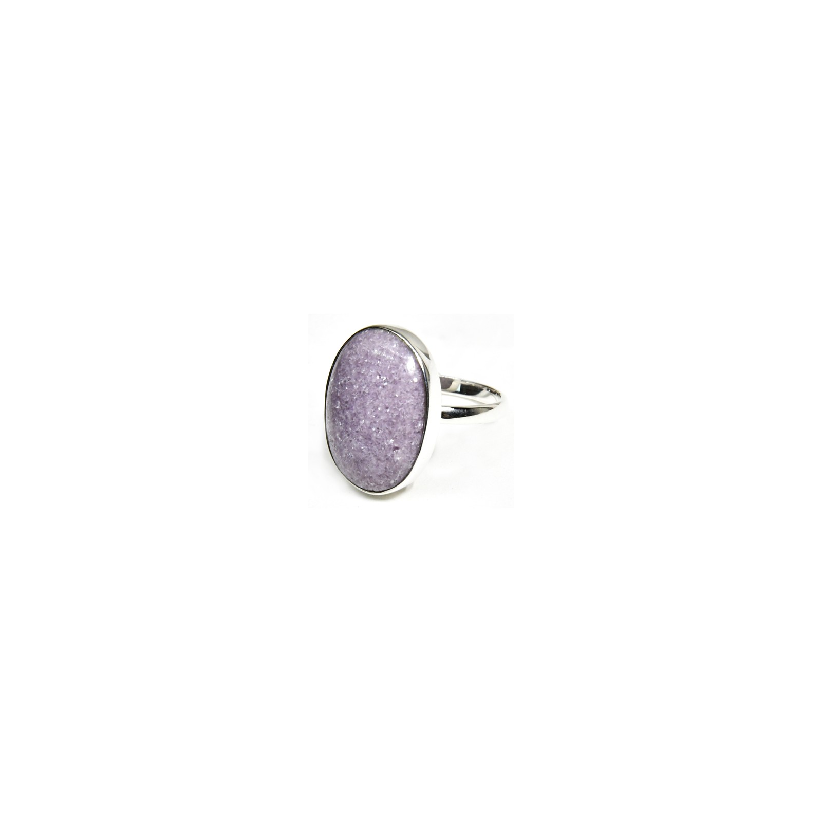 Size 7 Lepidolite Ring for Tranquility