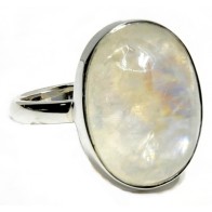 Rainbow Moonstone Ring Size 6