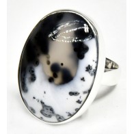 Size 8 Dendritic Opal Ring for Healing