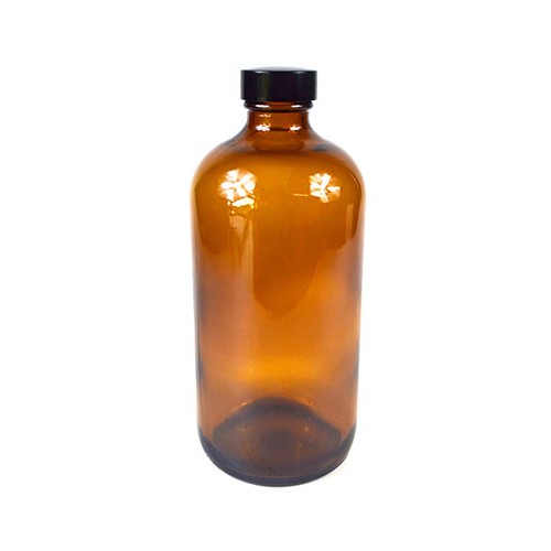 16oz Glass Amber Bottle for Safe Storage