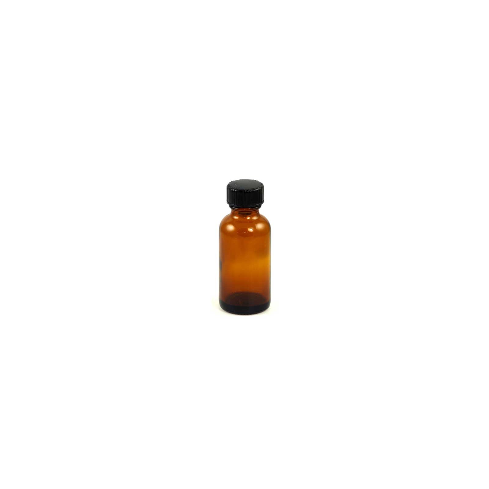 1oz Amber Glass Bottle with Cap