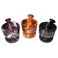 Assorted Marble Mortar and Pestle Set