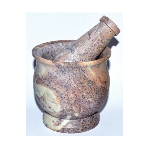 3" x 3" Soapstone Mortar and Pestle for Herbs