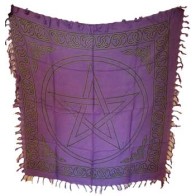 Pentagram Altar Cloth 36" x 36" for Rituals