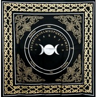 Triple Moon Pendulum Ouija Altar Cloth 24"x24"