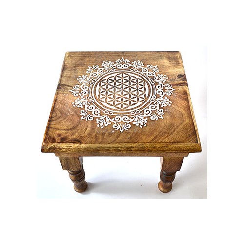 Flower of Life Altar Table for Spiritual Harmony